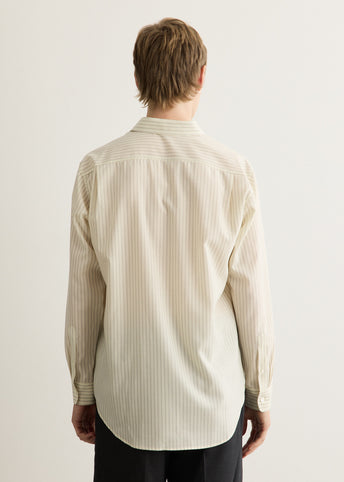 Super Fine Wool Stripe Shirt