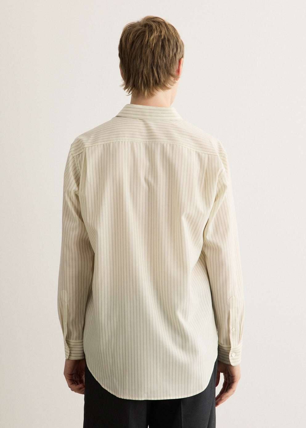 Super Fine Wool Stripe Shirt