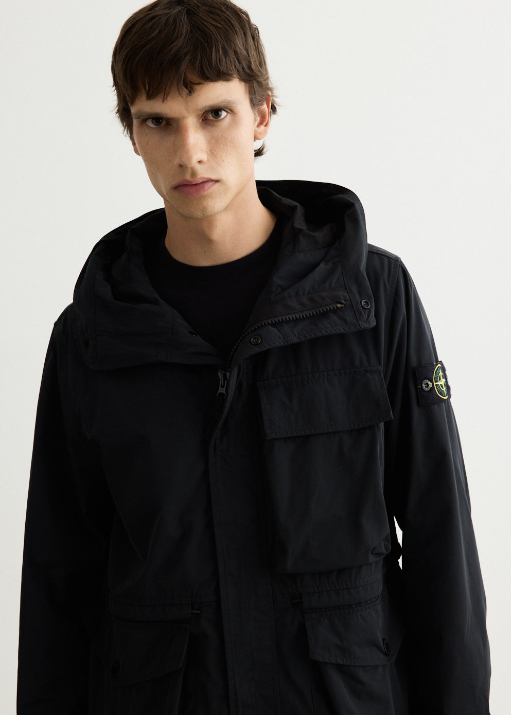 Micro Twill Short Parka Jacket