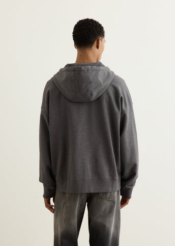 Bold Fox Head Patch Full Zip Oversized Hoodie