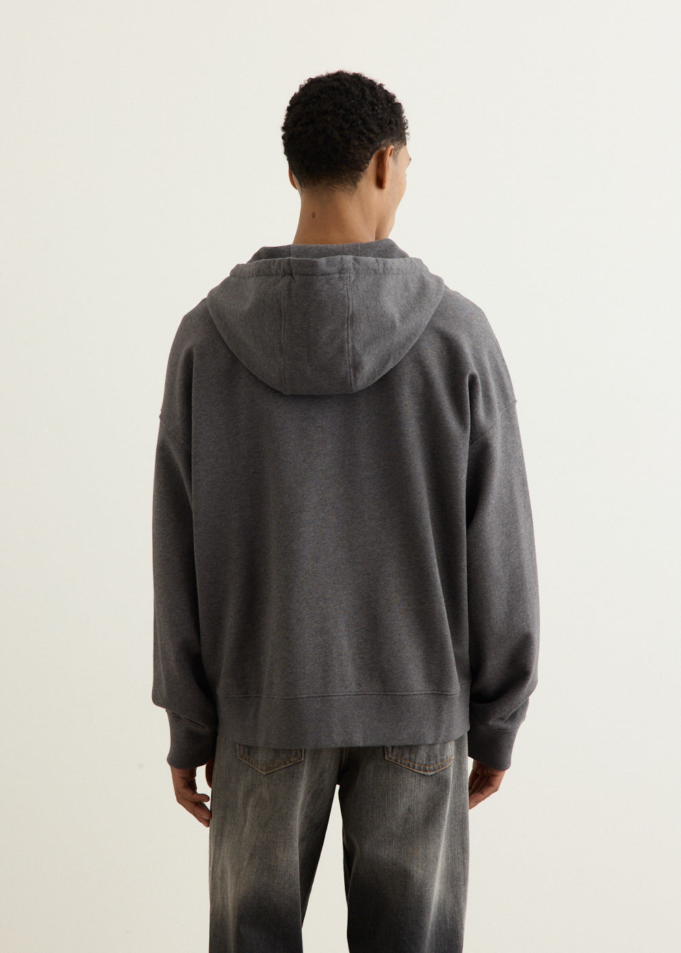 Bold Fox Head Patch Full Zip Oversized Hoodie