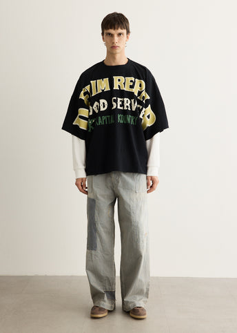 18.5 Jersey Huge T-Shirt (Denim Repair)