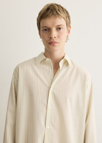 Super Fine Wool Stripe Shirt