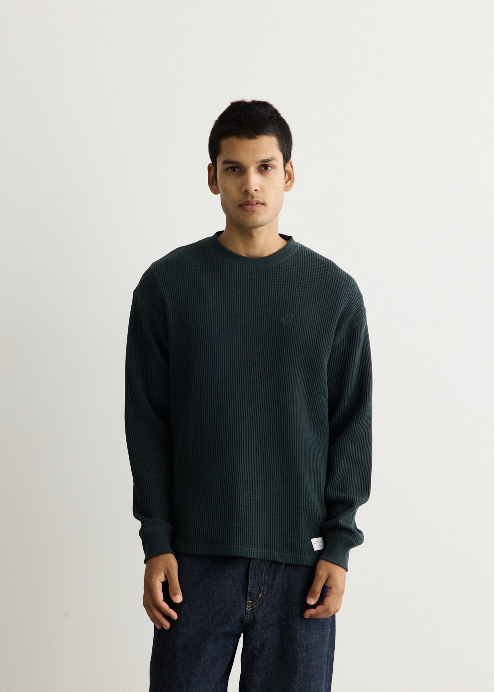 Alex Heavy Waffle Relaxed Long Sleeve T-Shirt