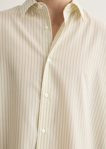 Super Fine Wool Stripe Shirt