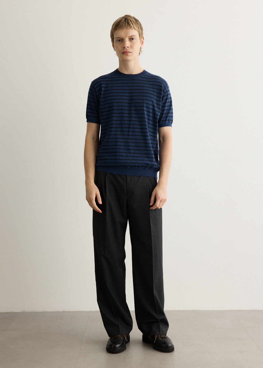Ultra Fine Tropical Wool Two-Tuck Slacks