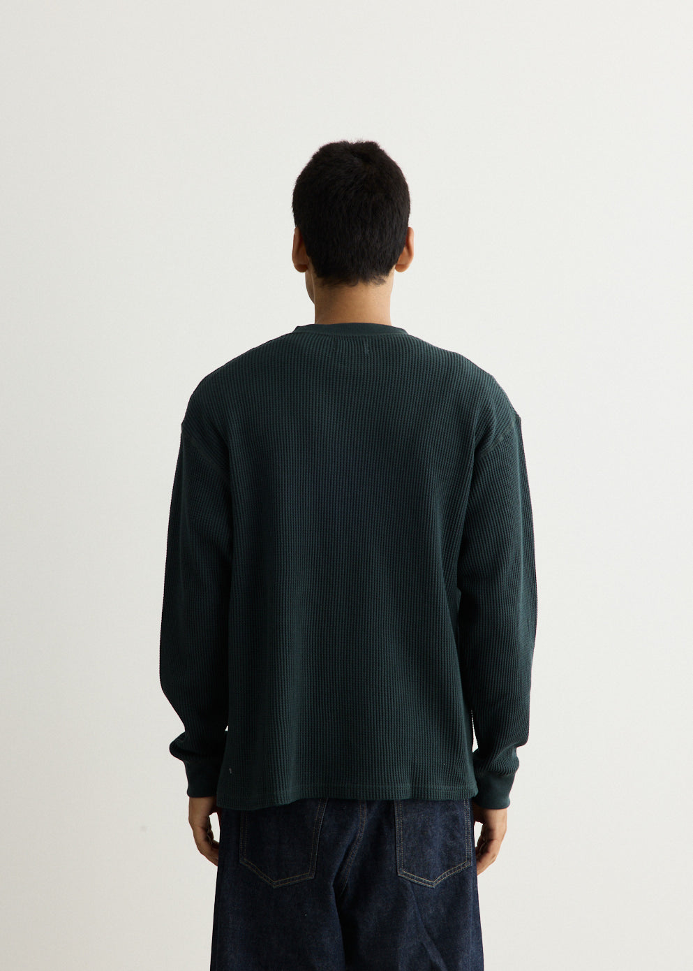 Alex Heavy Waffle Relaxed Long Sleeve T-Shirt