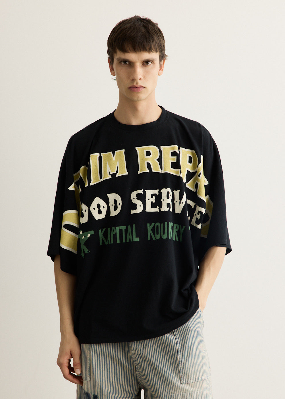 18.5 Jersey Huge T-Shirt (Denim Repair)