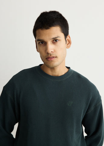 Alex Heavy Waffle Relaxed Long Sleeve T-Shirt