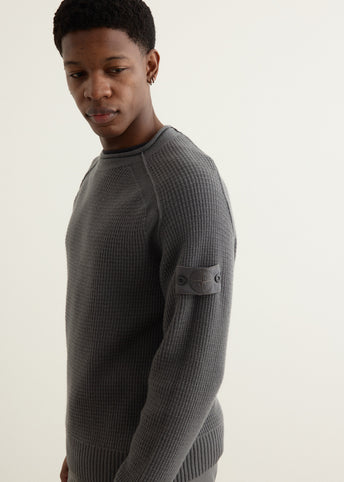 Ghost Mock Neck Wool Waffle Knit