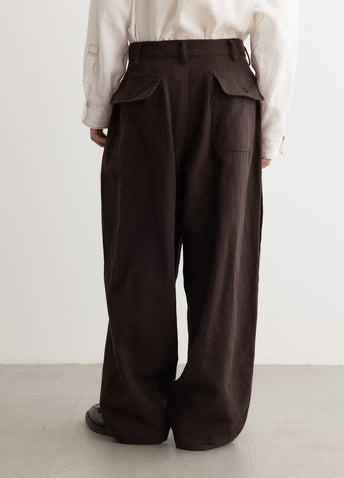 Side Action Pleats Pants