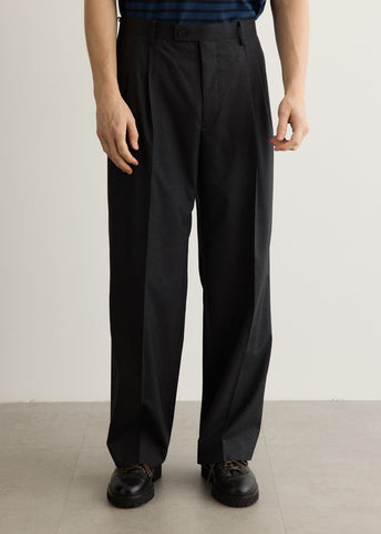 Ultra Fine Tropical Wool Two-Tuck Slacks