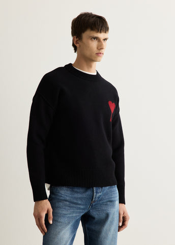Crewneck Sweater With Contrasted Logo