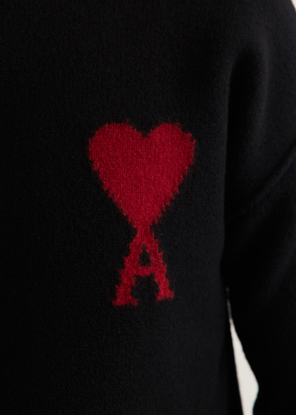 Crewneck Sweater With Contrasted Logo