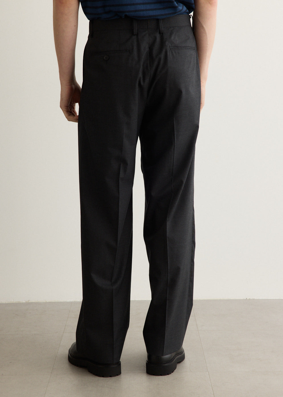 Ultra Fine Tropical Wool Two-Tuck Slacks