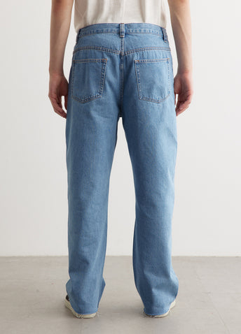 Relaxed Raw Edge Jeans