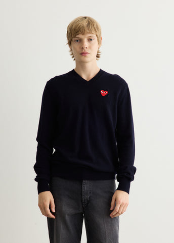 Red Heart V-Neck Sweater