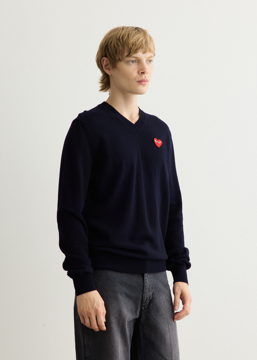 Red Heart V-Neck Sweater