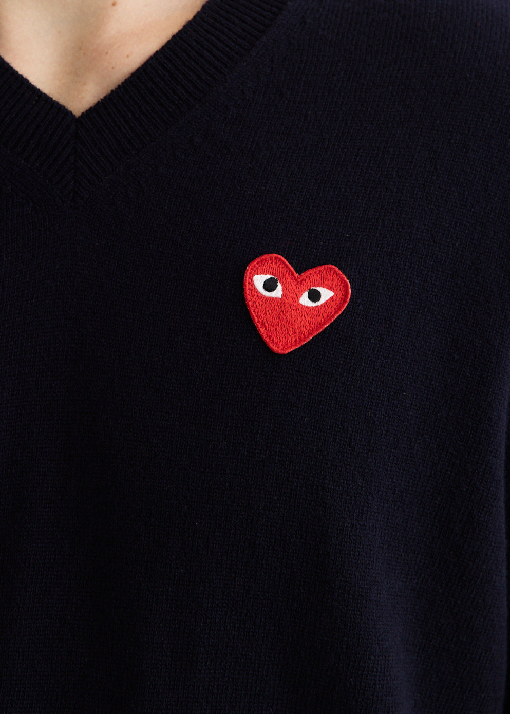 Red Heart V-Neck Sweater
