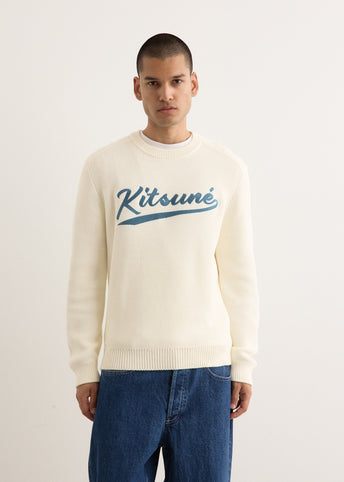 Varsity Embroidered Mesh Jumper