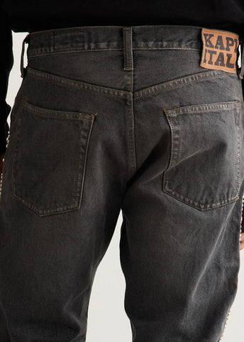 14oz BLK Denim 5P MONKEY CISCO (STUDS)