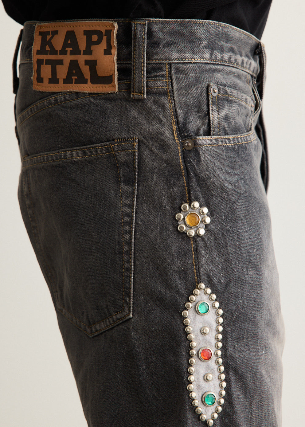 14oz BLK Denim 5P MONKEY CISCO (STUDS)