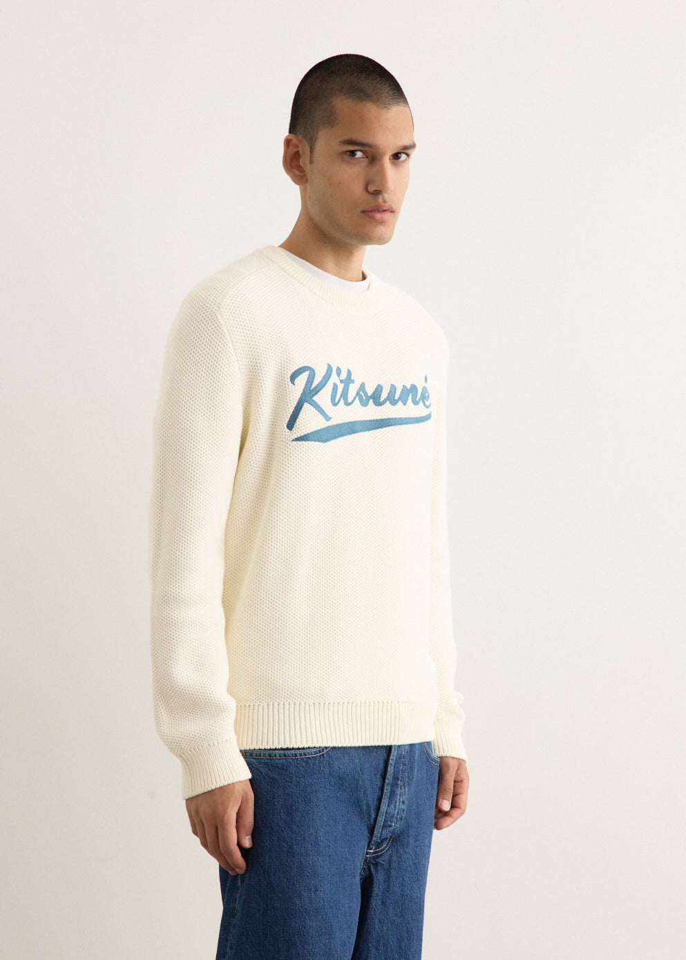 Varsity Embroidered Mesh Jumper