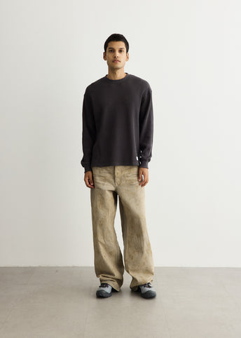 Alex Heavy Waffle Relaxed Long Sleeve T-Shirt