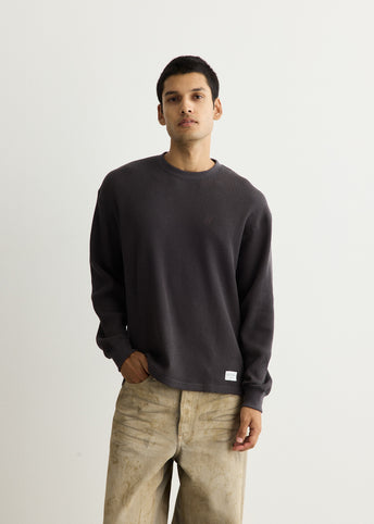 Alex Heavy Waffle Relaxed Long Sleeve T-Shirt