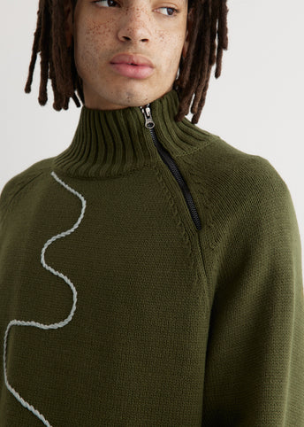 Relief High Neck Knit