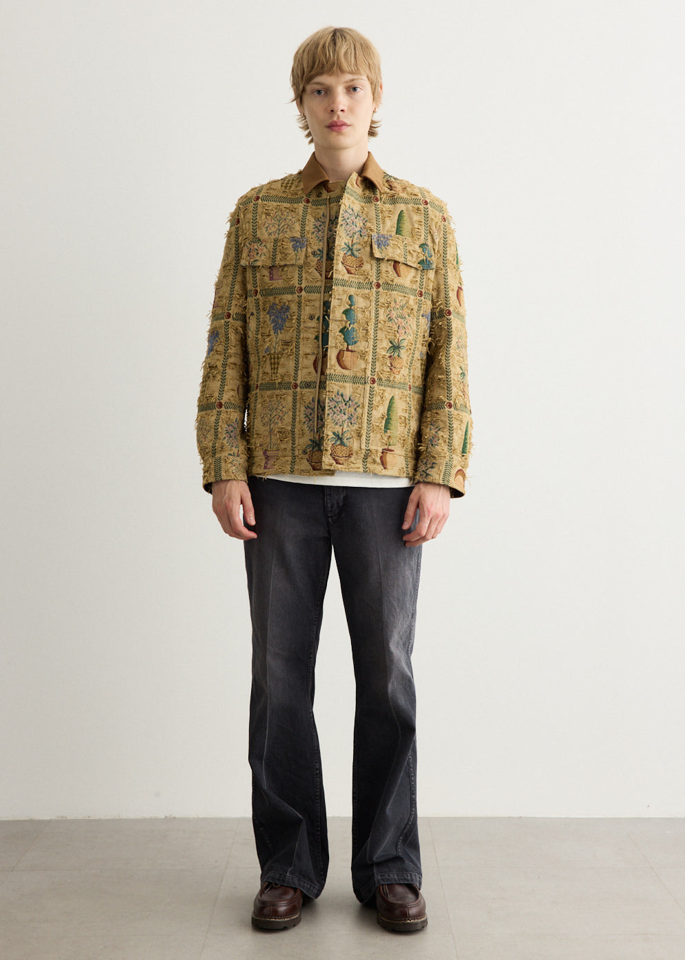 Gobelin Weave Jacquard Jacket