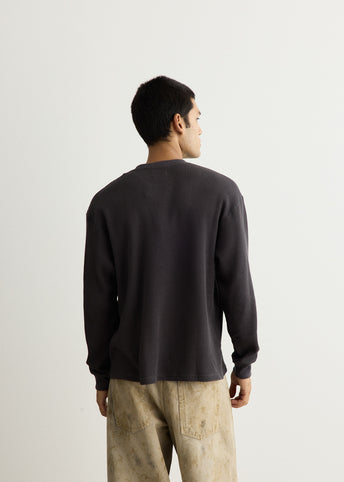 Alex Heavy Waffle Relaxed Long Sleeve T-Shirt