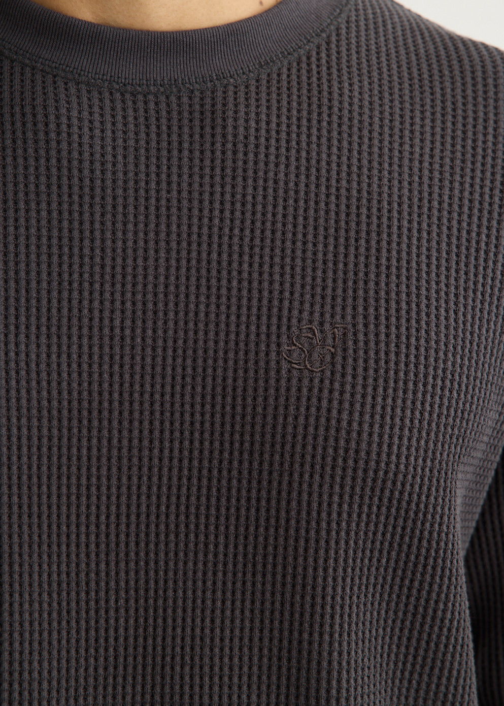 Alex Heavy Waffle Relaxed Long Sleeve T-Shirt
