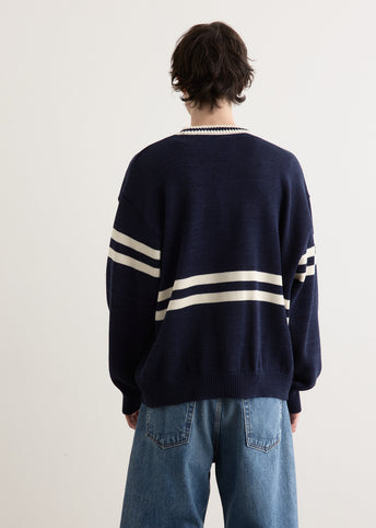 5G Cotton Knit PECKISH RAINBOWY IVY Crew Sweater