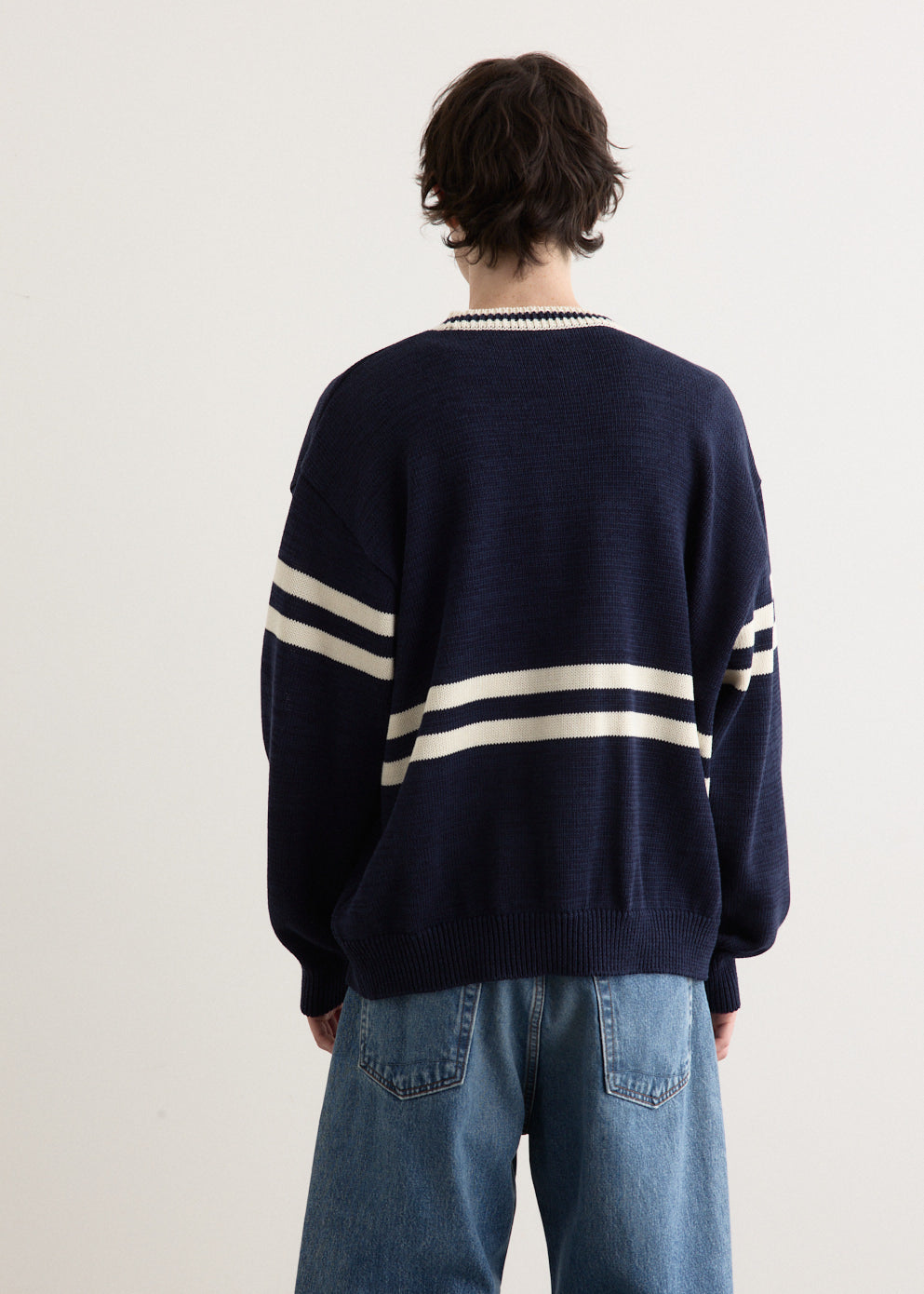 5G Cotton Knit PECKISH RAINBOWY IVY Crew Sweater
