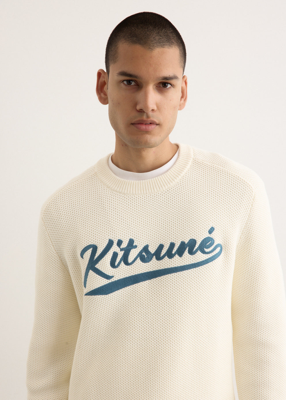 Varsity Embroidered Mesh Jumper