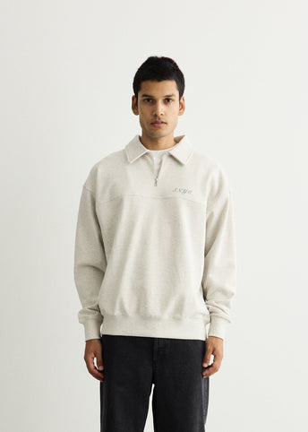 Mott Relaxed Quarter Zip Sweatshirt