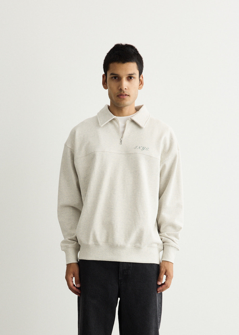 Mott Relaxed Quarter Zip Sweatshirt