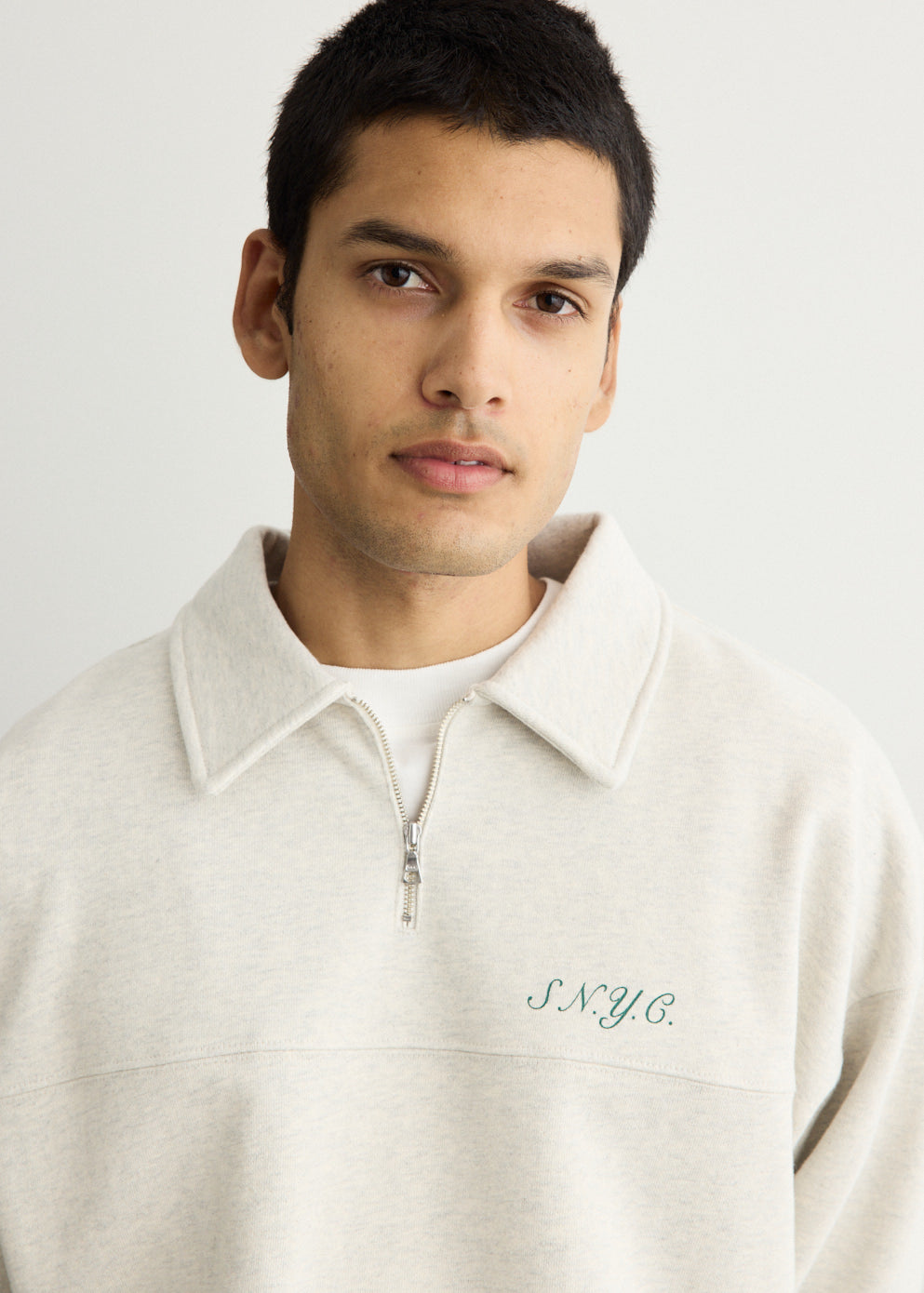 Mott Relaxed Quarter Zip Sweatshirt