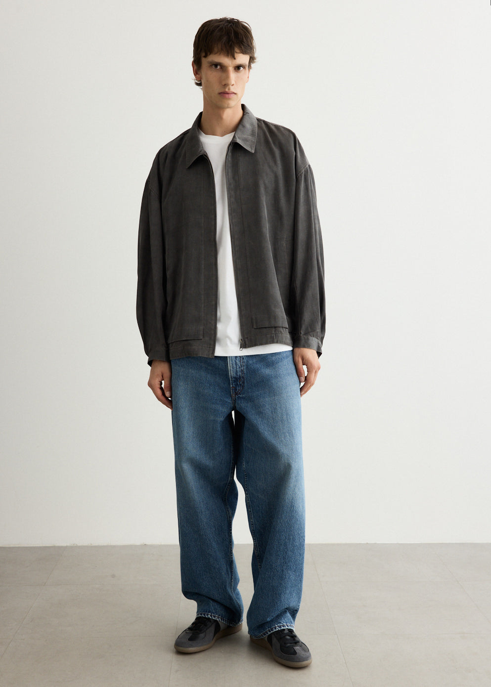 Pigment Print Zip Up Blouson
