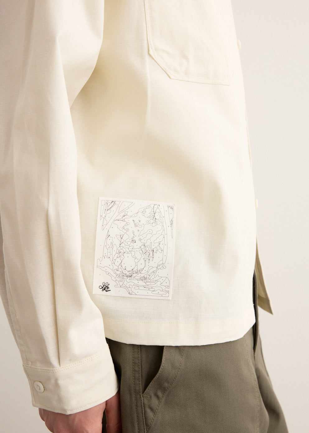 Life Chambray Long Sleeve Painters Shirt
