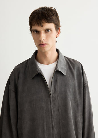 Pigment Print Zip Up Blouson