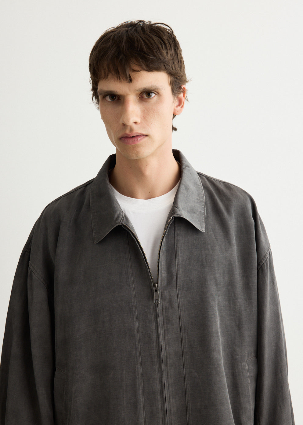 Pigment Print Zip Up Blouson