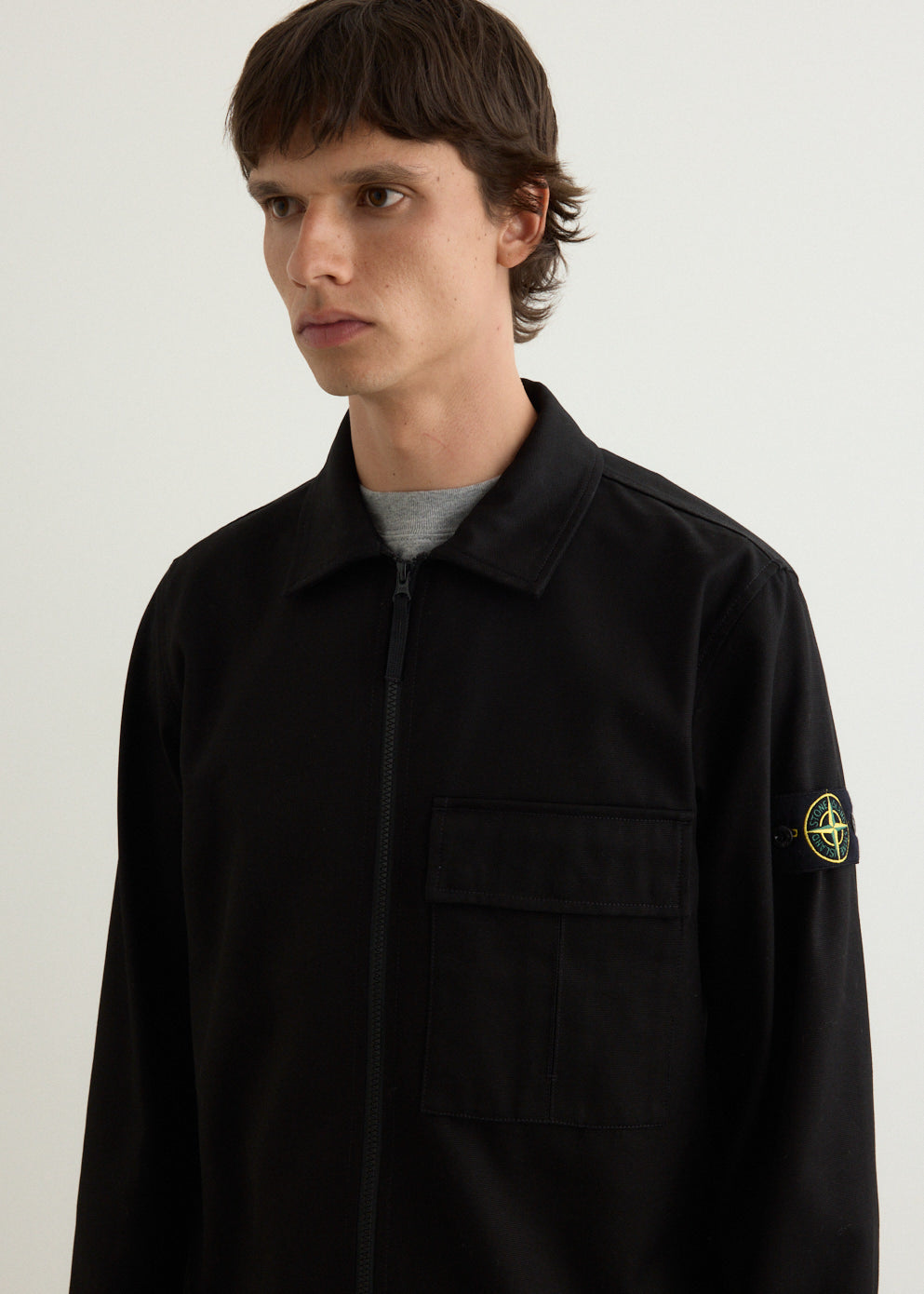 Panama Cotton Zip Overshirt