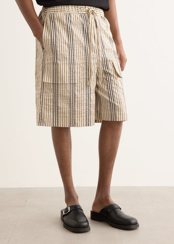 Rope Stripe Pocket Shorts