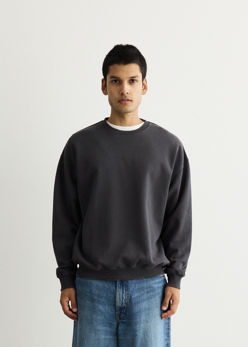 Bowery Garment Dyed Slash Sweatshirt