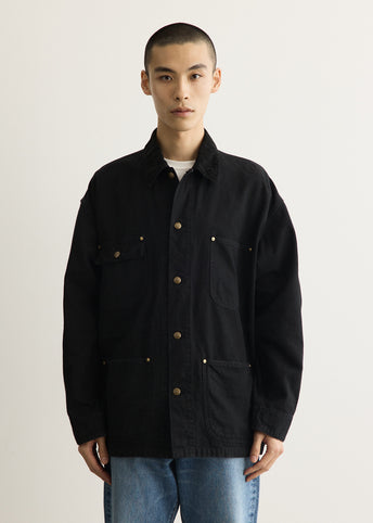 Relaxed Fit Oxford Coverall Jacket