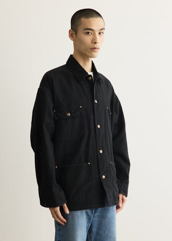 Relaxed Fit Oxford Coverall Jacket