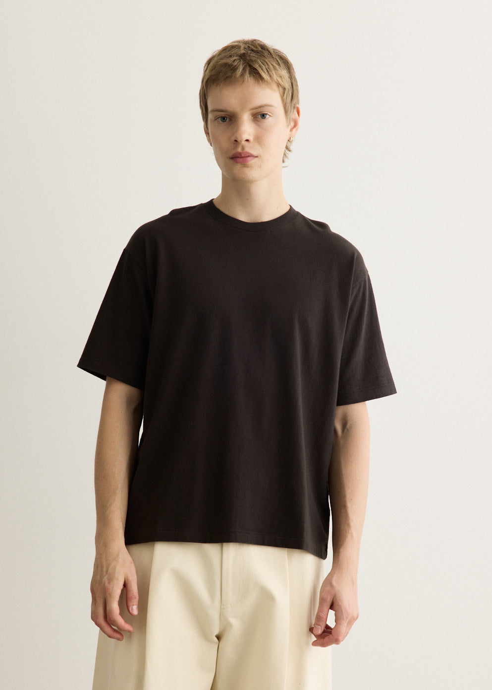 Brushed Organic Cotton Jersey T-Shirt