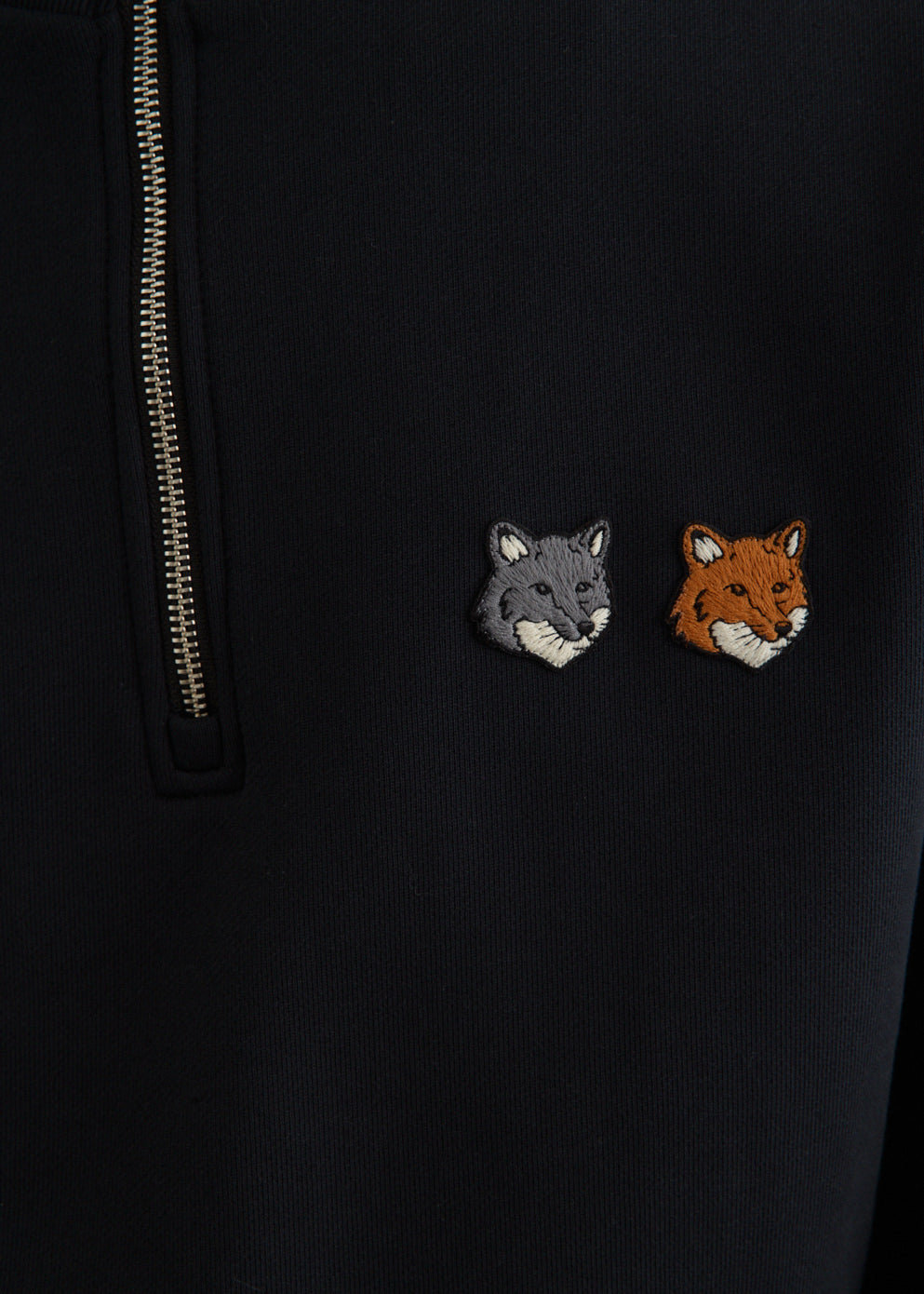 Double Fox Head Half Zip Comfort Sweatshirt